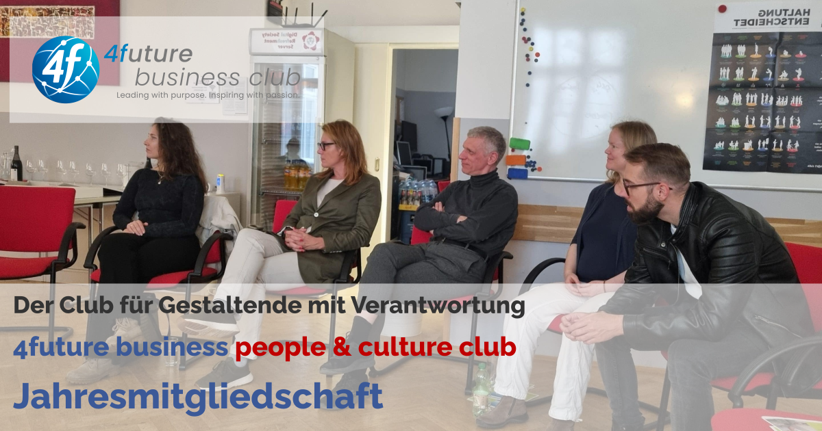 4future business people & culture club: Jahresmitgliedschaft