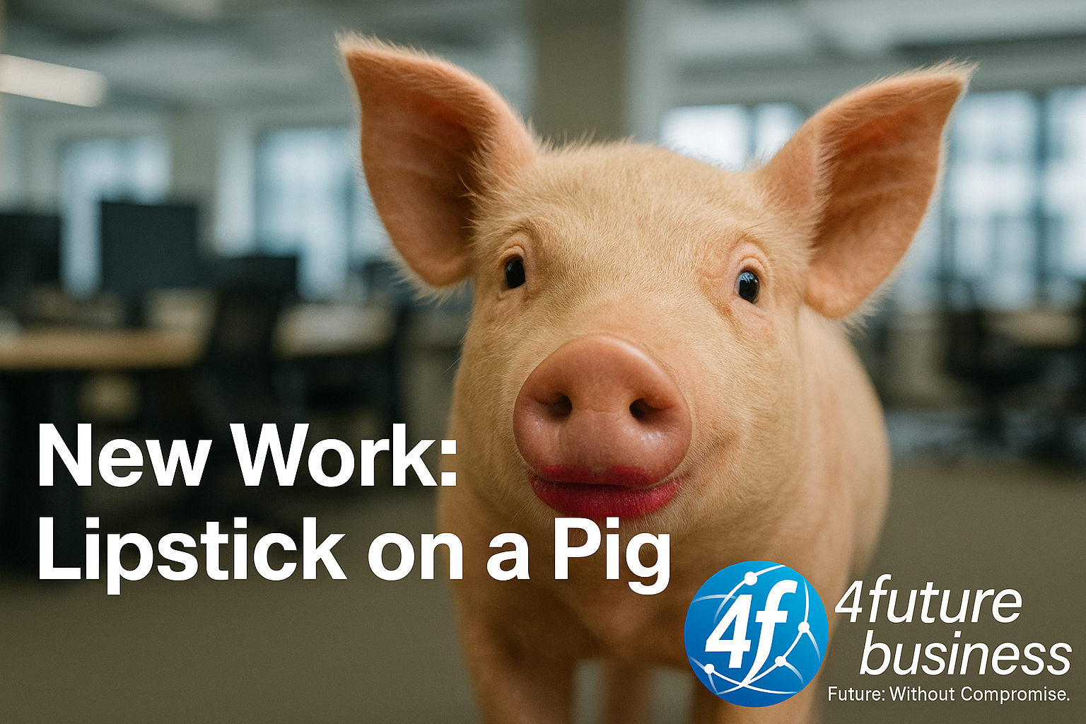 Lipstick-on-a-Pig New Work: LIpstick on an Pig