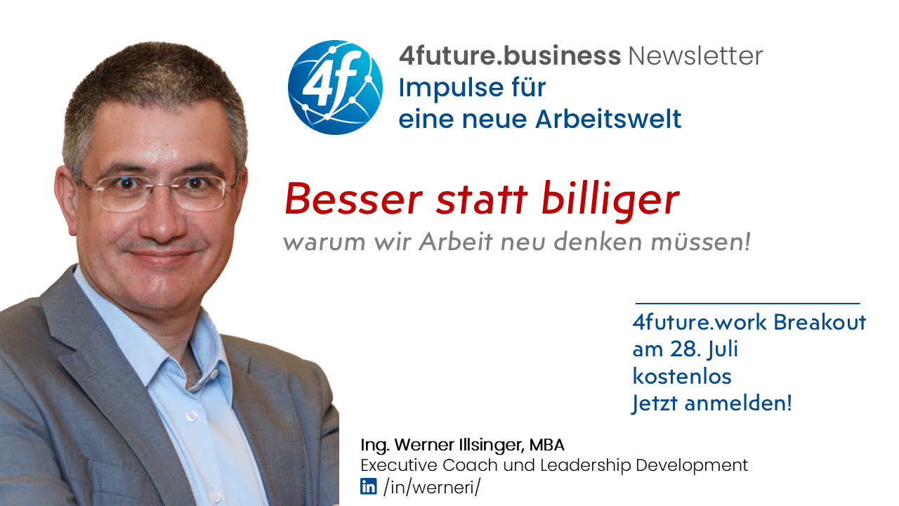 Newsletter
Besser statt billiger