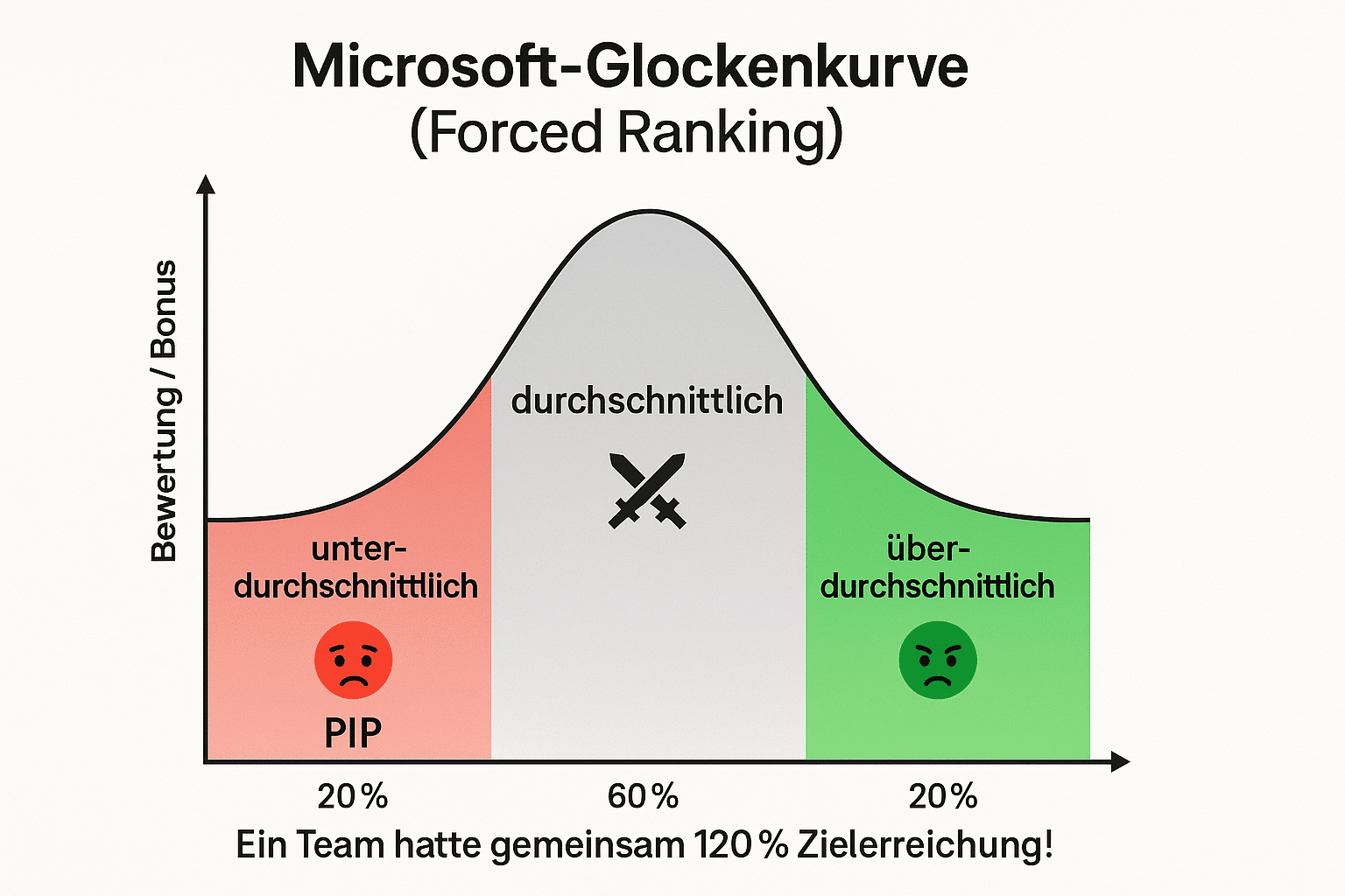 Glockenkurve KPI Führung